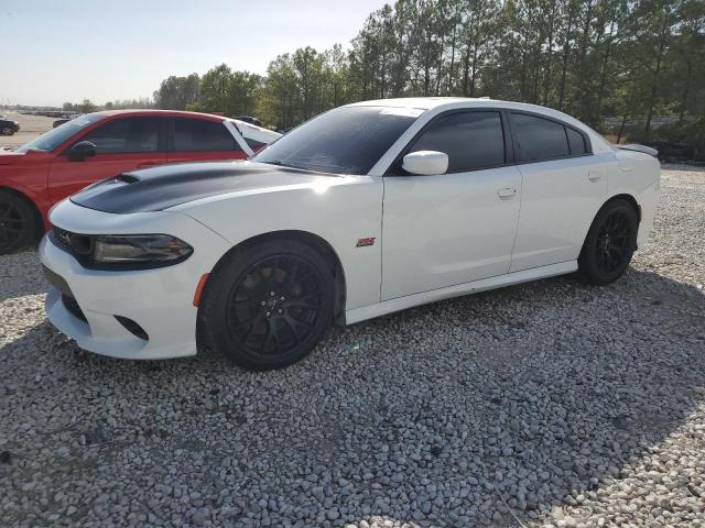 2C3CDXGJ8KH622096 - 2019 DODGE CHARGER SCAT PACK WHITE photo 1