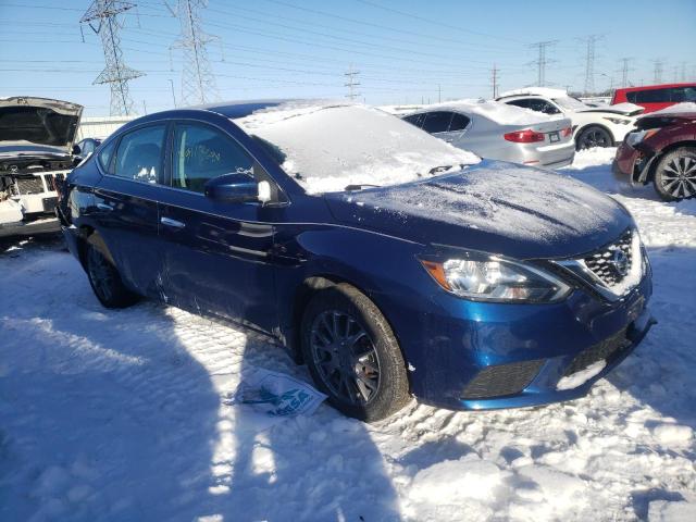 3N1AB7AP1KY384885 - 2019 NISSAN SENTRA S BLUE photo 4