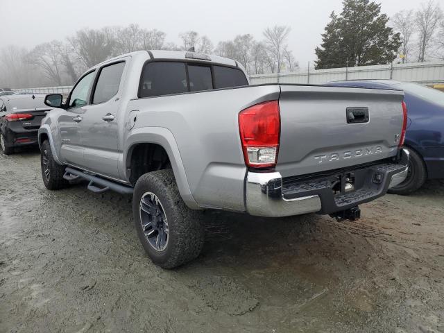 3TMAZ5CN4GM006809 - 2016 TOYOTA TACOMA DOUBLE CAB SILVER photo 2