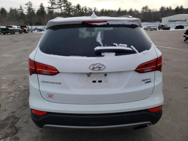 5XYZUDLB1EG160681 - 2014 HYUNDAI SANTA FE S WHITE photo 6