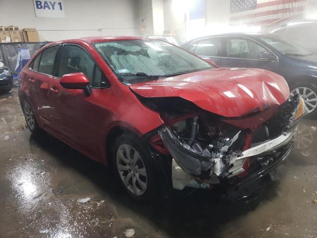 5YFEPMAE1MP226529 - 2021 TOYOTA COROLLA LE RED photo 4