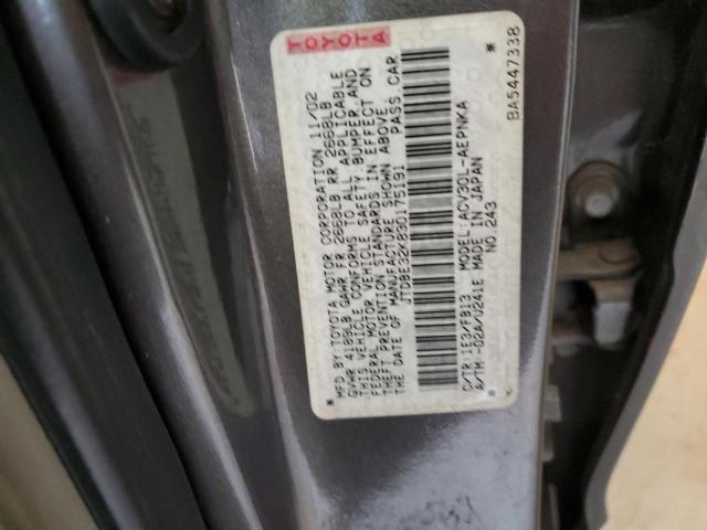 JTDBE32K830175191 - 2003 TOYOTA CAMRY LE SILVER photo 12