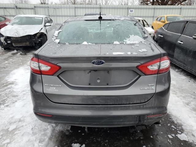 3FA6P0LU9DR336391 - 2013 FORD FUSION SE HYBRID GRAY photo 6