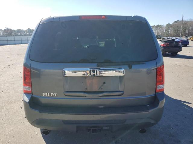 5FNYF3H59CB034866 - 2012 HONDA PILOT EXL GRAY photo 6