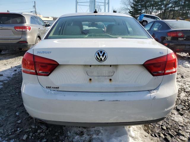 1VWBP7A36CC009596 - 2012 VOLKSWAGEN PASSAT SE WHITE photo 6