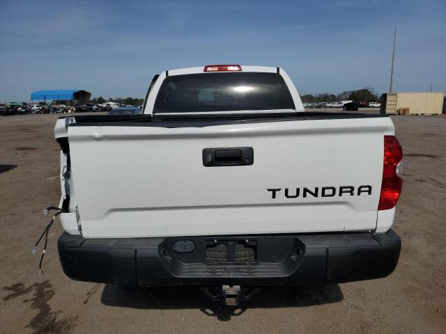 5TFRM5F14KX134867 - 2019 TOYOTA TUNDRA DOUBLE CAB SR/SR5 WHITE photo 6