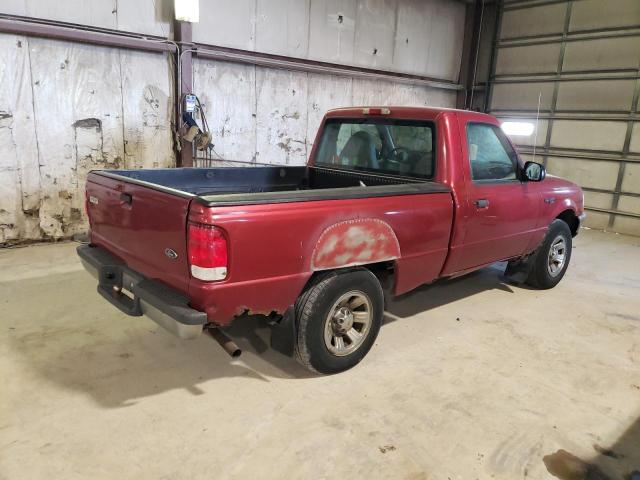 1FTYR10C8YPB37585 - 2000 FORD RANGER BURGUNDY photo 3