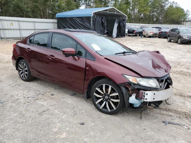 19XFB2F97EE060104 - 2014 HONDA CIVIC EXL BURGUNDY photo 4