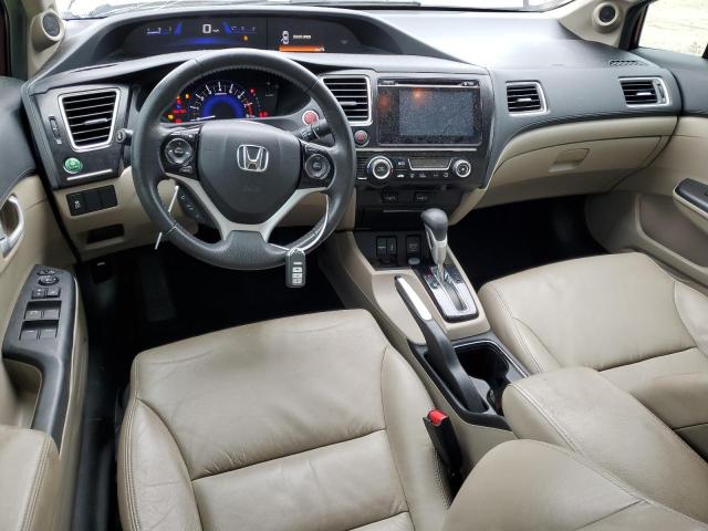 19XFB2F97EE060104 - 2014 HONDA CIVIC EXL ბურგუნდია ფოტო 8