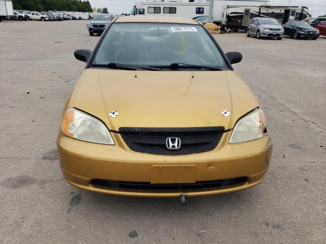 1HGEM21571L045390 - 2001 HONDA CIVIC LX GOLD photo 5