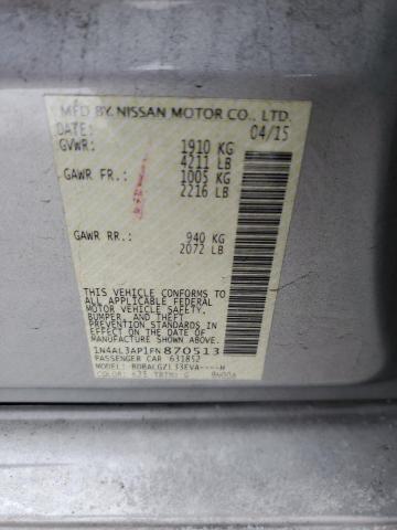 1N4AL3AP1FN870513 - 2015 NISSAN ALTIMA 2.5 SILVER photo 12