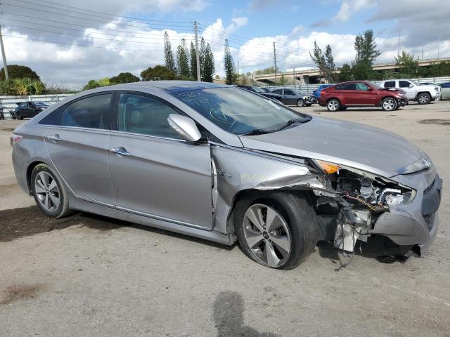 KMHEC4A48BA002027 - 2011 HYUNDAI SONATA HYBRID SILVER photo 4