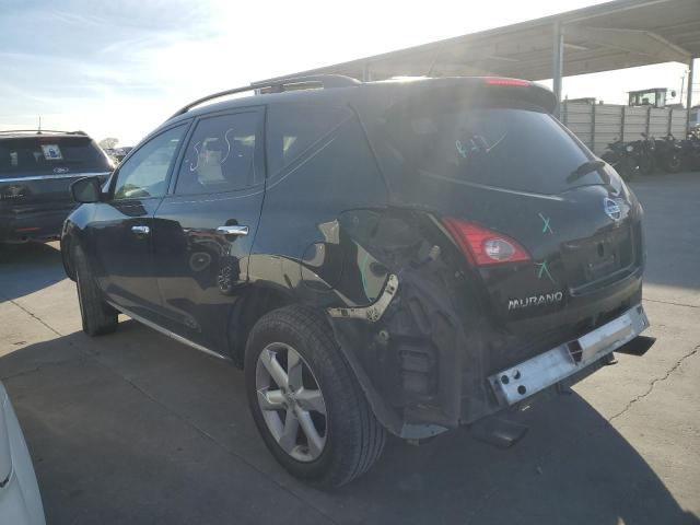 JN8AZ18U39W012049 - 2009 NISSAN MURANO S BLACK photo 2