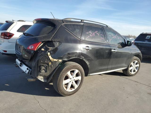 JN8AZ18U39W012049 - 2009 NISSAN MURANO S BLACK photo 3