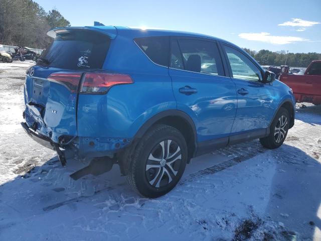 2T3ZFREV3JW438801 - 2018 TOYOTA RAV4 LE BLUE photo 3