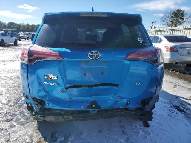 2T3ZFREV3JW438801 - 2018 TOYOTA RAV4 LE BLUE photo 6