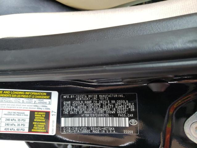 4T1BK1EB7EU080105 - 2014 TOYOTA AVALON BASE 黑色 照片 12