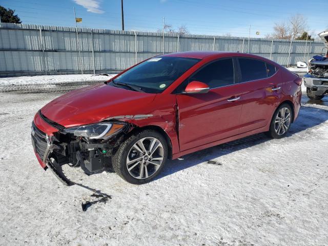 5NPD84LF5HH154378 - 2017 HYUNDAI ELANTRA SE RED photo 1