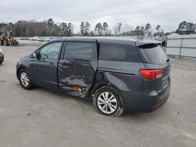 KNDMB5C14H6247348 - 2017 KIA SEDONA LX CHARCOAL photo 2