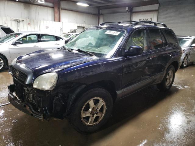 KM8SC13D14U790293 - 2004 HYUNDAI SANTA FE GLS BLUE photo 1