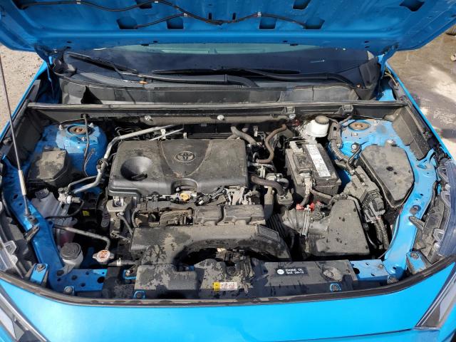 2T3P1RFV6KW063105 - 2019 TOYOTA RAV4 XLE BLUE photo 11