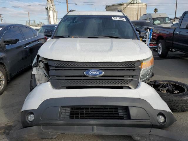 1FM5K8D88DGB89455 - 2013 FORD EXPLORER XLT WHITE photo 5