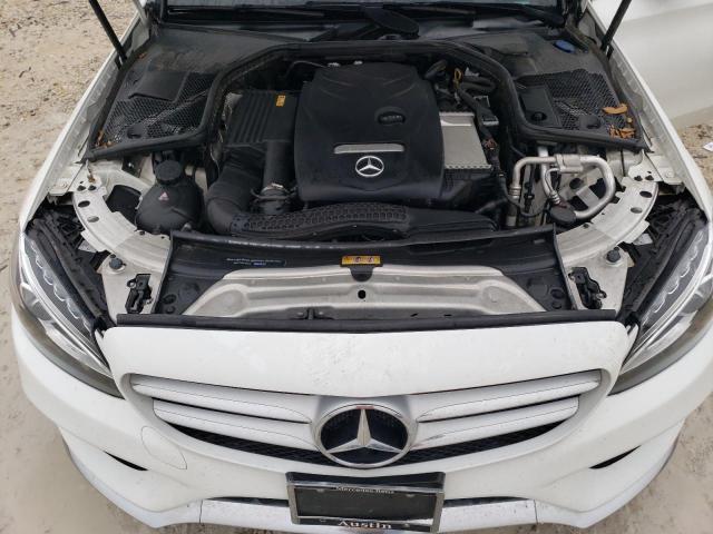 55SWF4JB4JU273363 - 2018 MERCEDES-BENZ C 300 WHITE photo 11