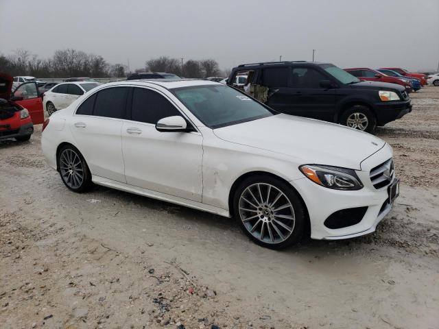 55SWF4JB4JU273363 - 2018 MERCEDES-BENZ C 300 WHITE photo 4