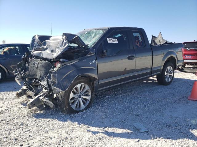 1FTEX1CP1JKE70656 - 2018 FORD F150 SUPER CAB GRAY photo 1