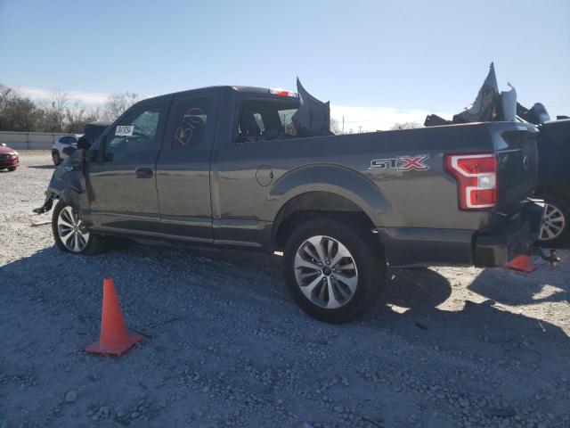 1FTEX1CP1JKE70656 - 2018 FORD F150 SUPER CAB GRAY photo 2