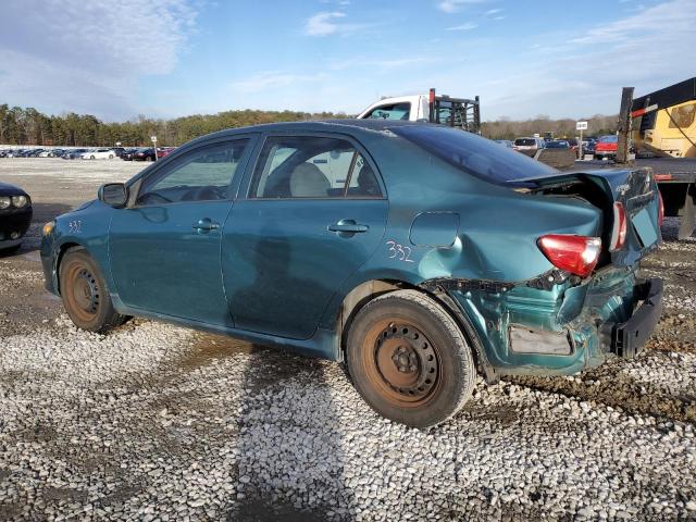 1NXBU40E19Z142052 - 2009 TOYOTA COROLLA BASE BLUE photo 2