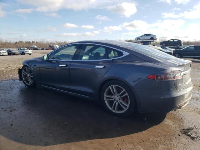 5YJSA1E45FF117459 - 2015 TESLA MODEL S GRAY photo 2