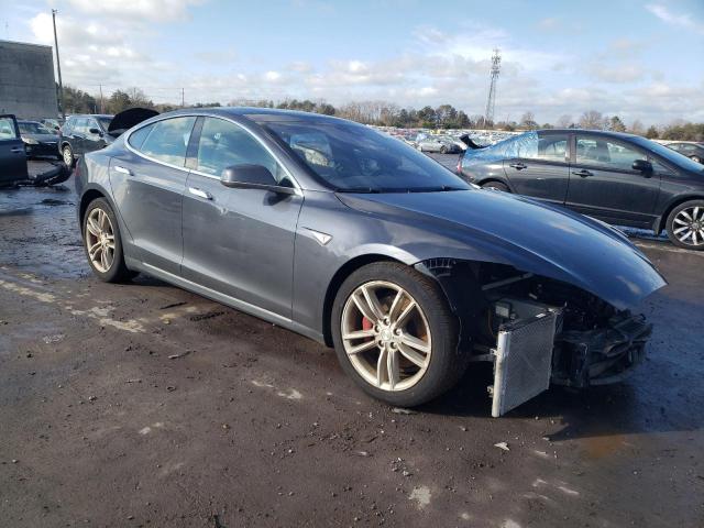 5YJSA1E45FF117459 - 2015 TESLA MODEL S GRAY photo 4