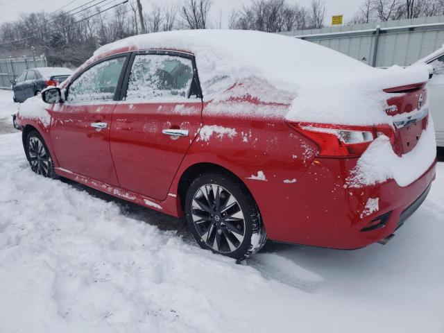 3N1AB7AP8KY353214 - 2019 NISSAN SENTRA S RED photo 2