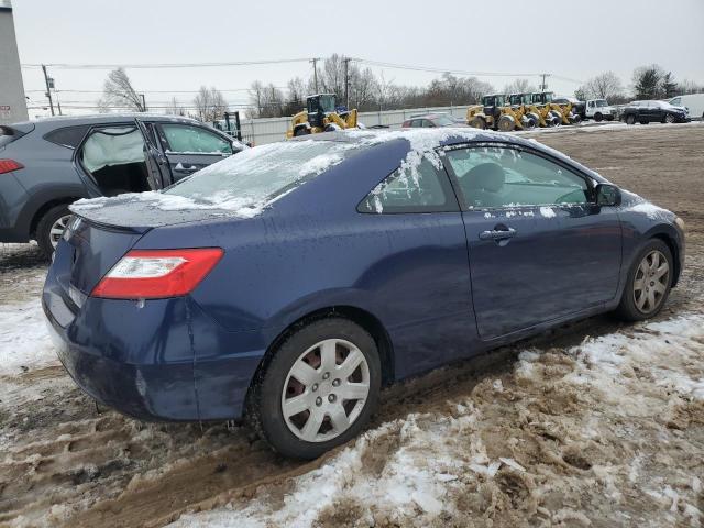 2HGFG12657H568684 - 2007 HONDA CIVIC LX BLUE photo 3