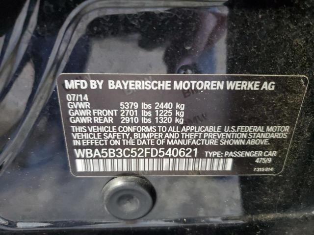 WBA5B3C52FD540621 - 2015 BMW 535 XI BLACK photo 13