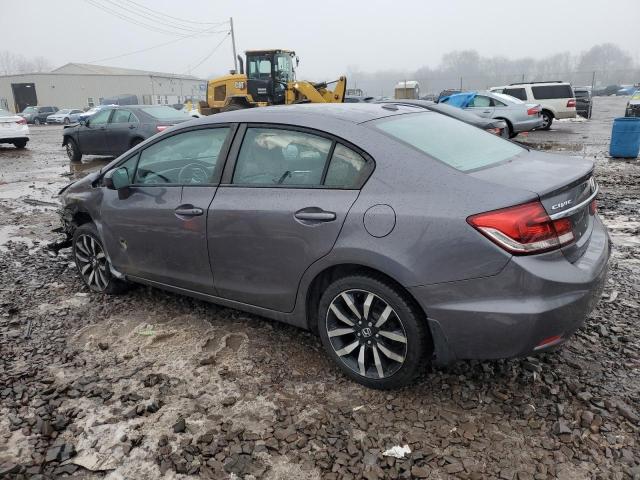 2HGFB2F99EH521955 - 2014 HONDA CIVIC EXL GRAY photo 2