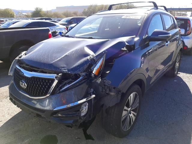 KNDPC3AC7E7613618 - 2014 KIA SPORTAGE EX BLUE photo 1