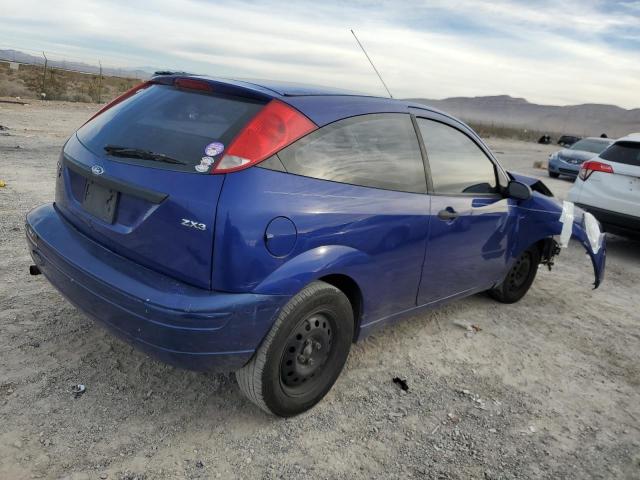 1FAFP31N76W154105 - 2006 FORD FOCUS ZX3 BLUE photo 3