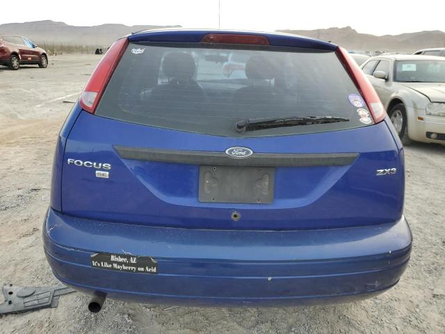 1FAFP31N76W154105 - 2006 FORD FOCUS ZX3 BLUE photo 6