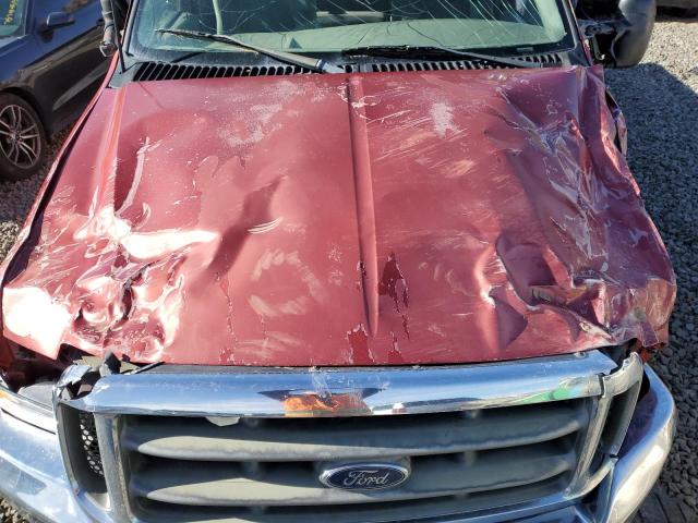 1FTSX31F01EB54267 - 2001 FORD F350 SRW SUPER DUTY BURGUNDY photo 11