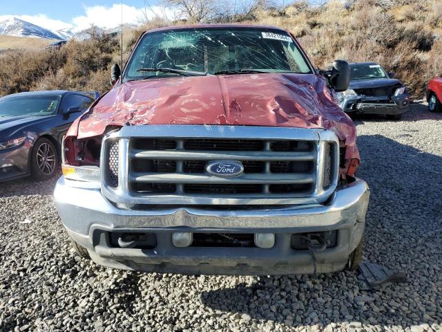 1FTSX31F01EB54267 - 2001 FORD F350 SRW SUPER DUTY BURGUNDY photo 5