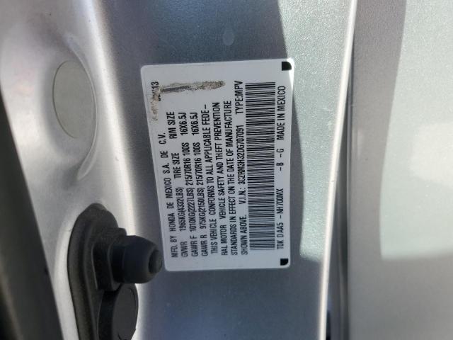 3CZRM3H32DG707091 - 2013 HONDA CR-V LX SILVER photo 12