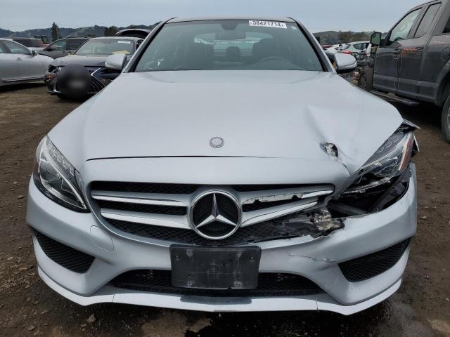 55SWF4KB5FU029596 - 2015 MERCEDES-BENZ C 300 4MATIC SILVER photo 5