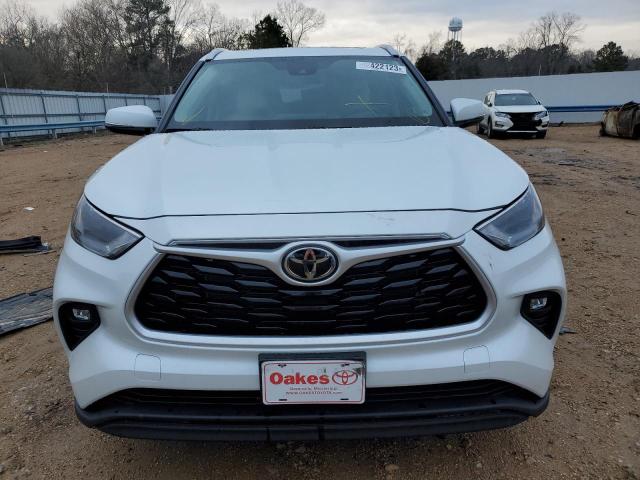 5TDGZRAH5NS556340 - 2022 TOYOTA HIGHLANDER XLE WHITE photo 5