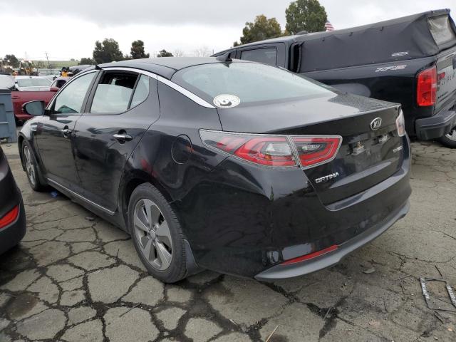 KNAGN4AD3F5085627 - 2015 KIA OPTIMA HYBRID BLACK photo 2