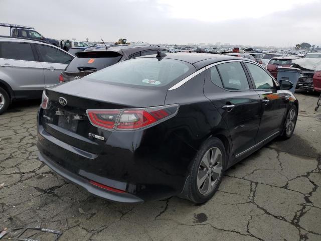 KNAGN4AD3F5085627 - 2015 KIA OPTIMA HYBRID BLACK photo 3