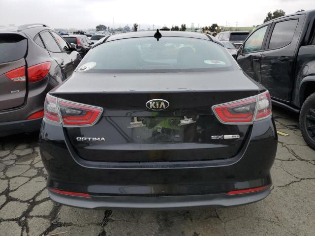 KNAGN4AD3F5085627 - 2015 KIA OPTIMA HYBRID BLACK photo 6