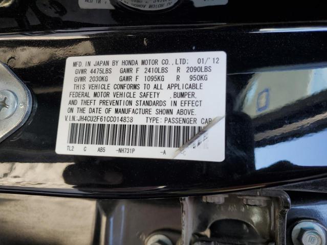 JH4CU2F61CC014838 - 2012 ACURA TSX TECH BLACK photo 12