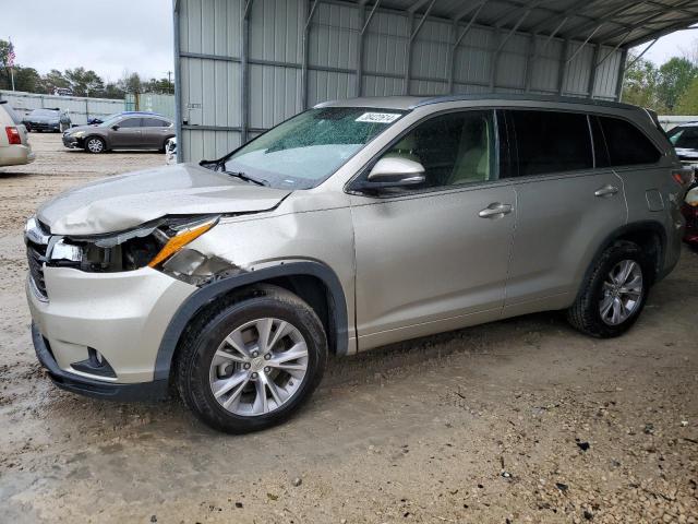 5TDKKRFH2FS042471 - 2015 TOYOTA HIGHLANDER XLE SILVER photo 1
